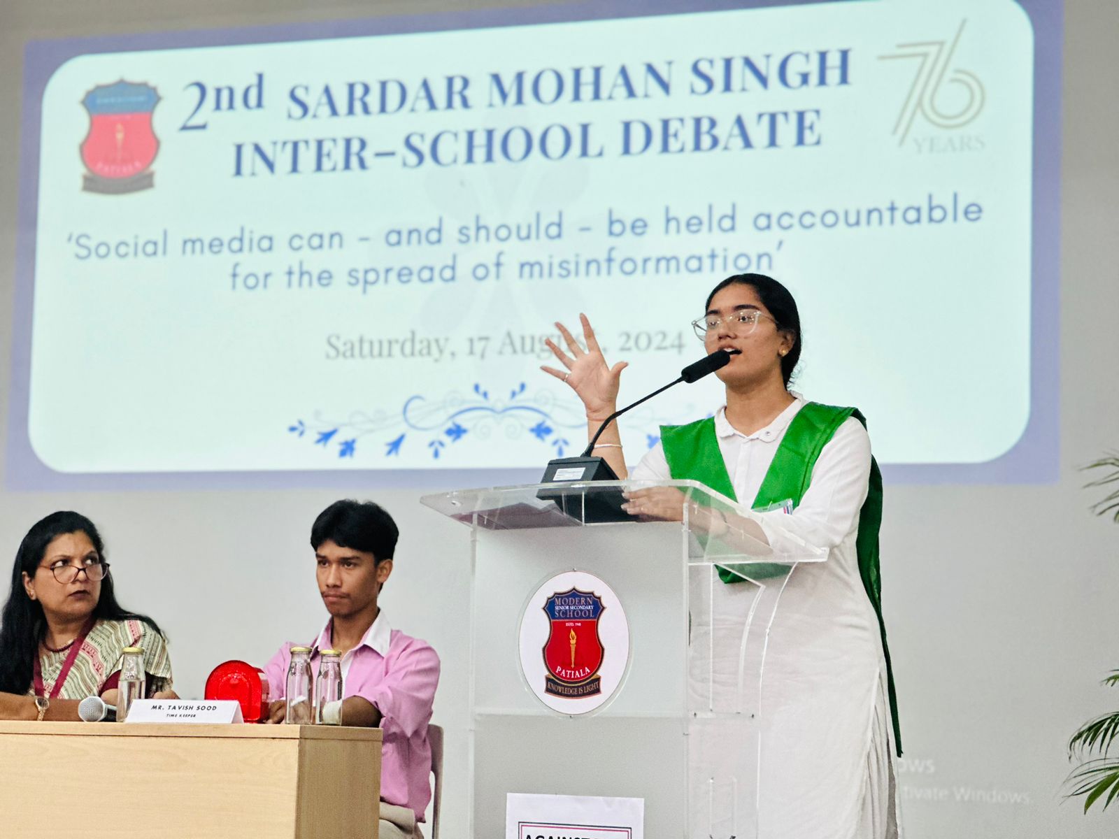 Modern School Hosts 2nd Sardar Mohan Singh Inter-School Debate! at Modern Senior Secondary School, Patiala - image 9
